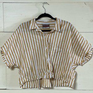 Urban Renewal button up crop top